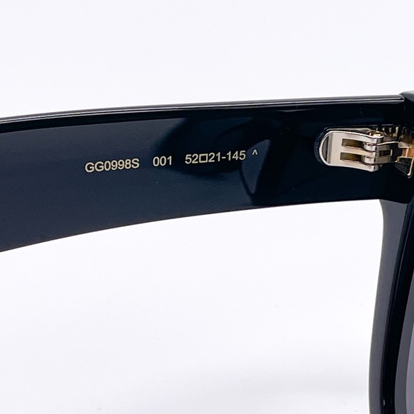 NEW GUCCI GG0998S 001 WOMEN’S SUNGLASSES GUCCI GG0998S BLACK EYEWEAR - Picture 9 of 12